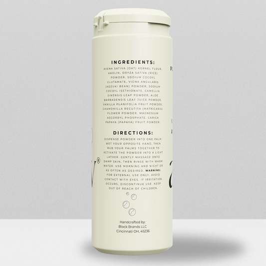 Image of back of products showing ingredients and directions