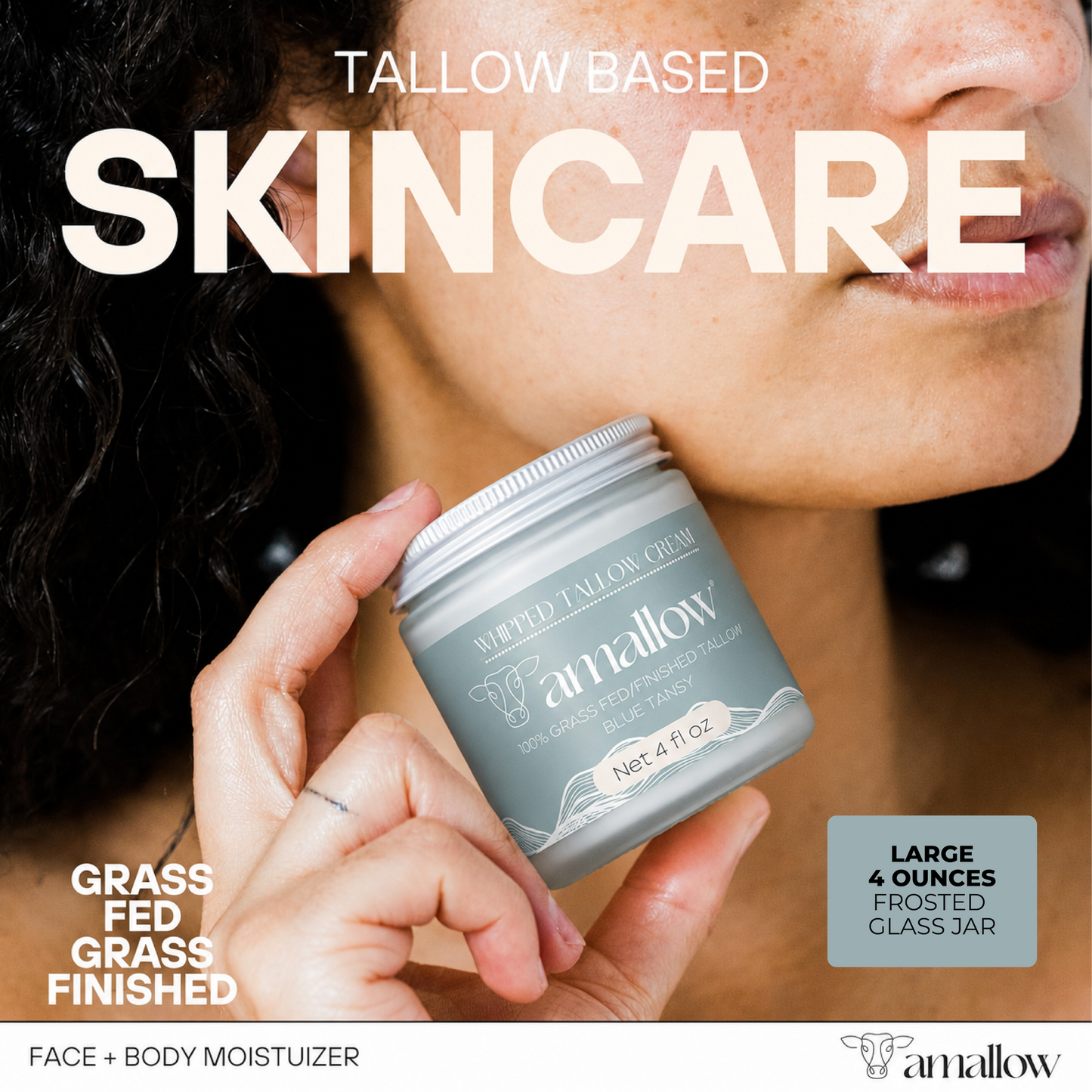 Whipped Tallow Cream - Blue Tansy