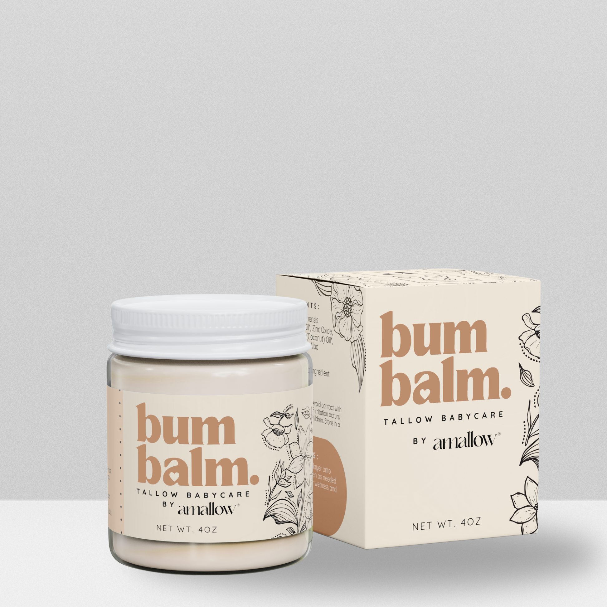 Image of Jar of Amallow Baby Bum Balm with box